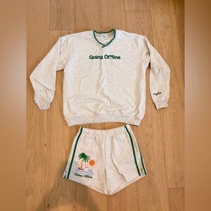 Mayfair Sweat Set- Shorts are XS, Sweater is S/M